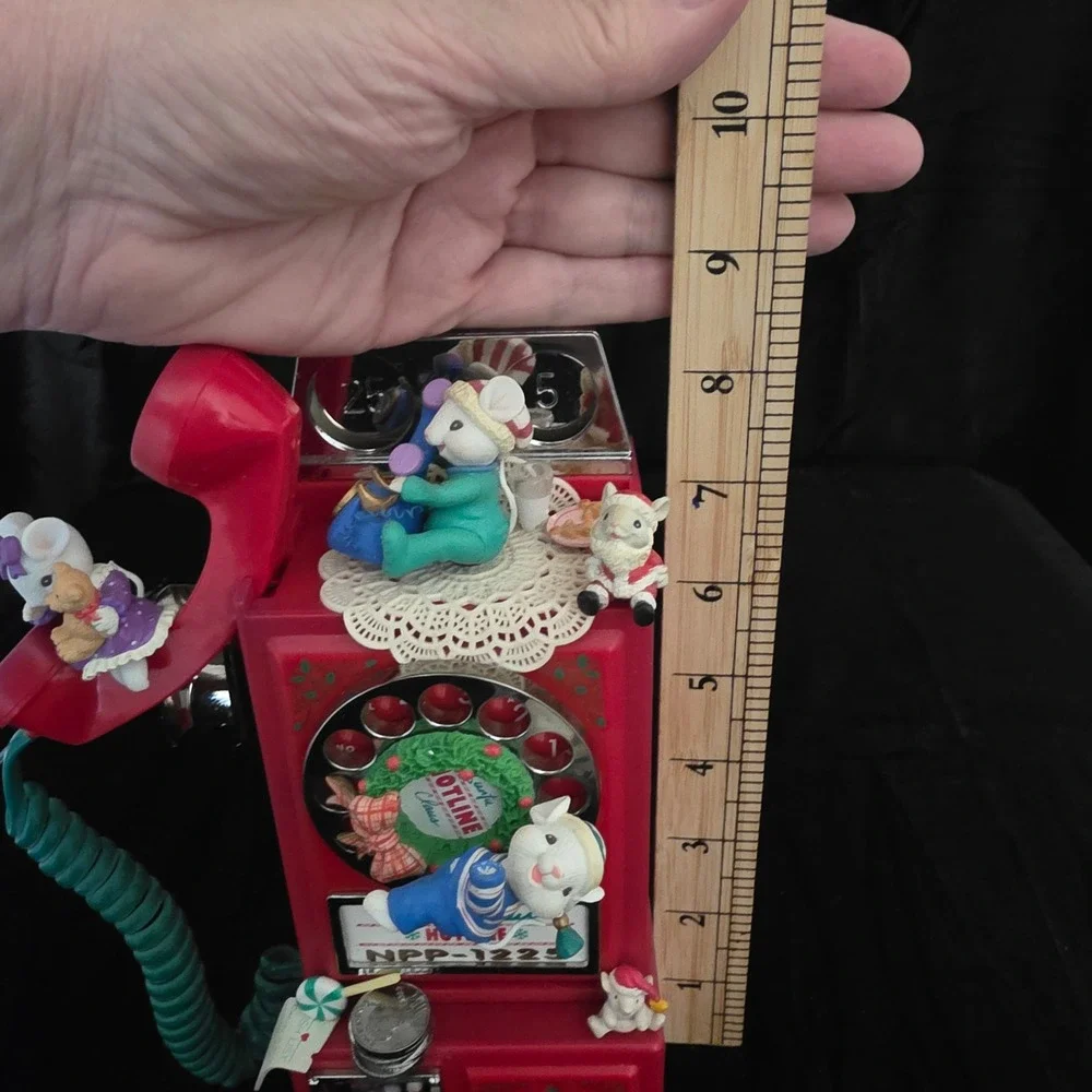 VTG Enesco Calling 2-Collect Deluxe Action Musical Santa Hotline Phone Boxed